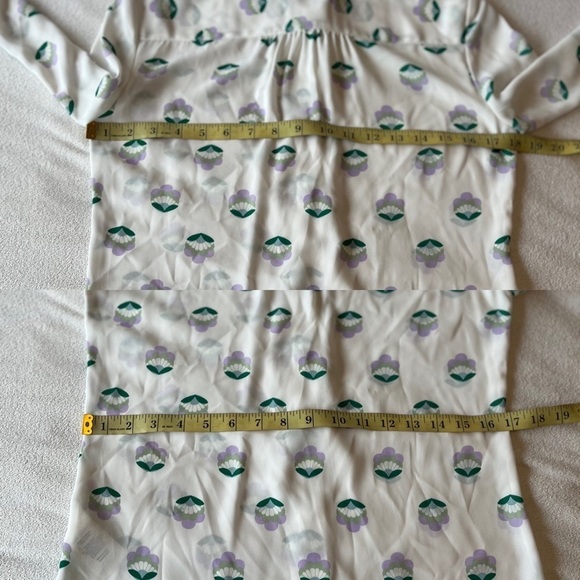 Aritzia Sunday Best Floral Print Button Front Long Sleeve Ruffle Blouse XS - Picture 14 of 16